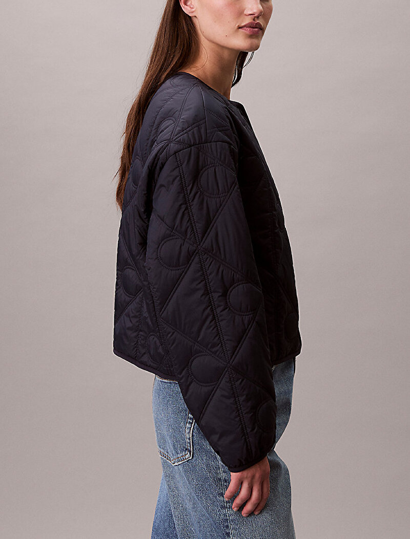 Calvin Klein Lacivert Renkli Kadın Lightweight İnce Mont