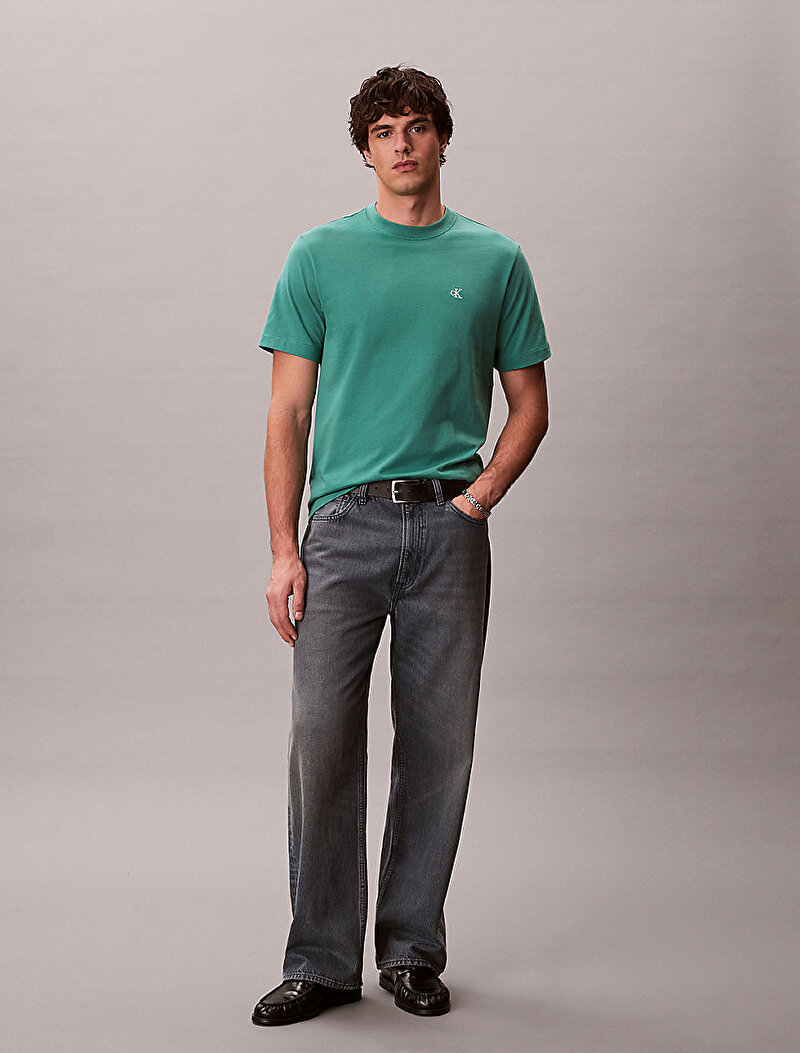 Calvin Klein Yeşil Renkli Erkek Easy Monogram T-shirt