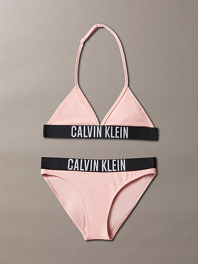 Calvin Klein Pembe Renkli Kız Çocuk Triangle Bikini Seti