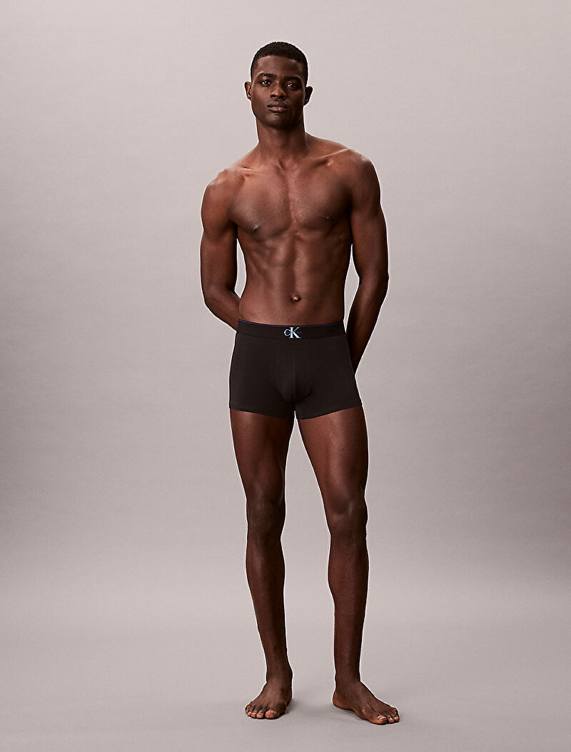 Calvin Klein Mavi Renkli Erkek 3'lü Paket Trunk Boxer Seti