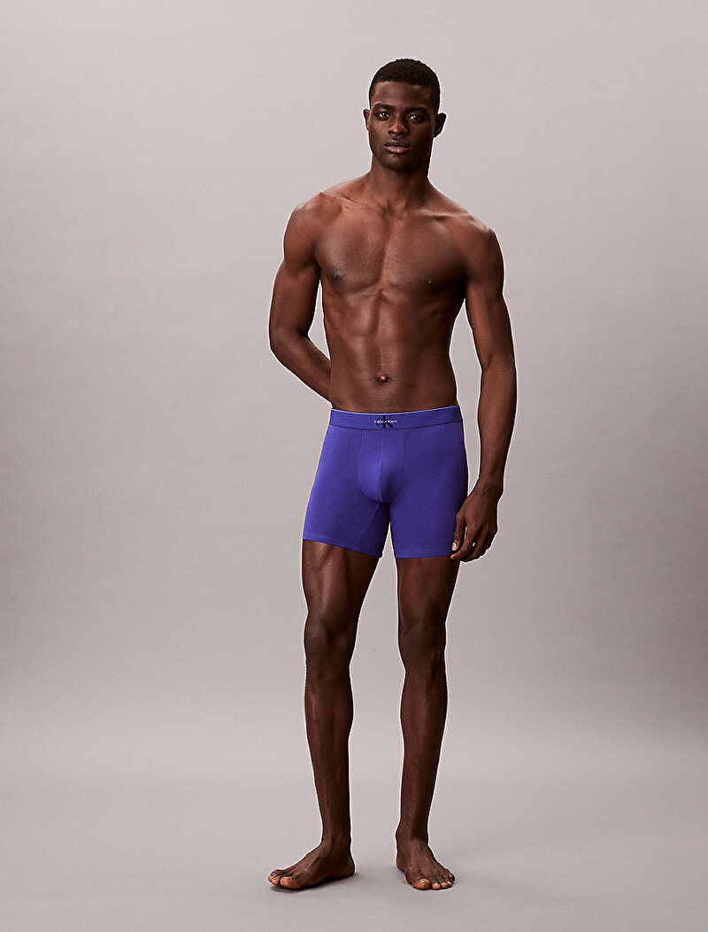 Calvin Klein Mavi Renkli Erkek 3'lü Paket Boxer Brief Seti