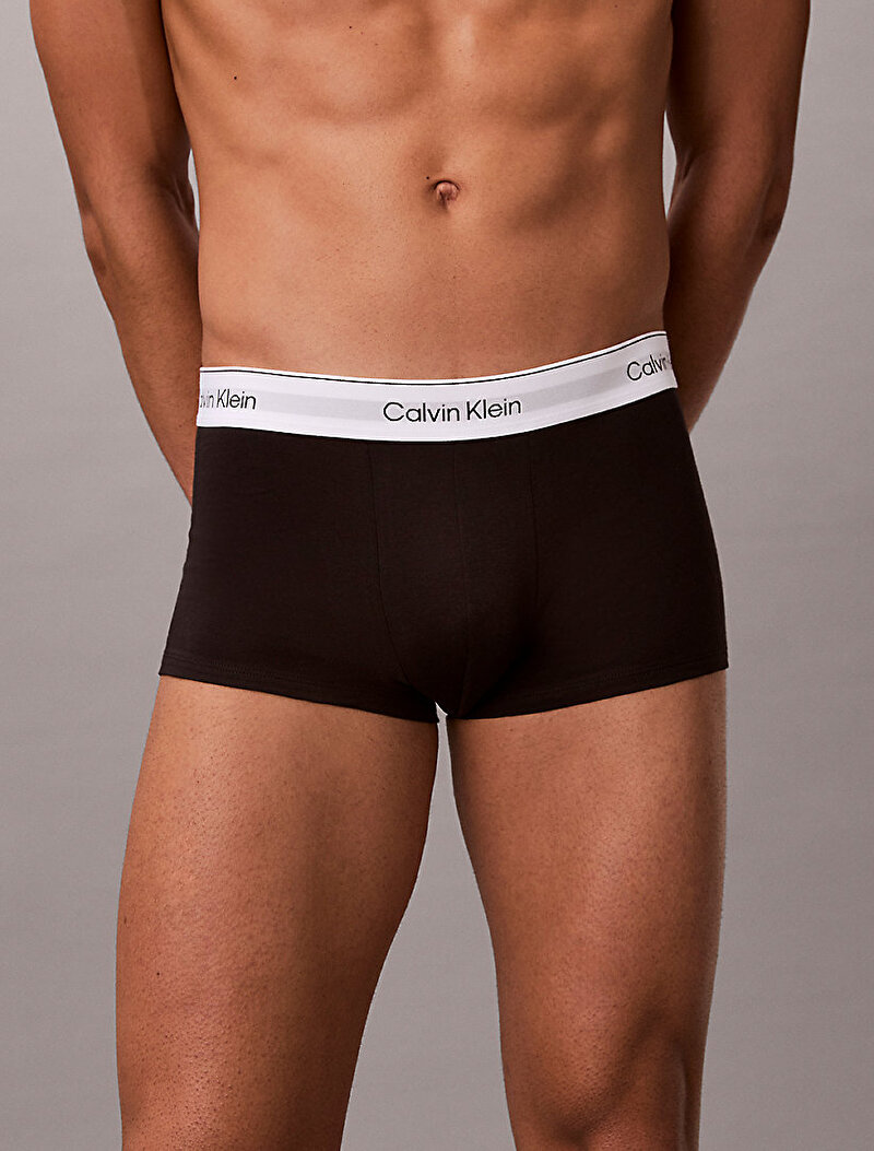 Calvin Klein Siyah Renkli Erkek 3'lü Paket Low Rise Trunk Boxer