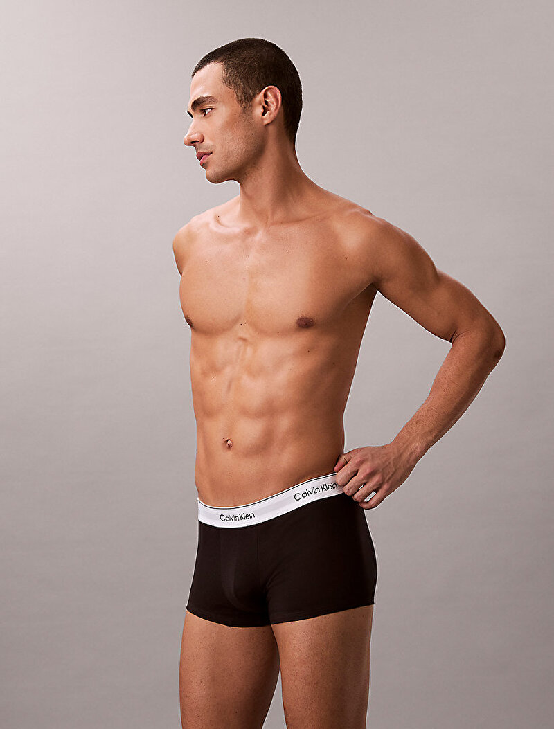 Calvin Klein Siyah Renkli Erkek 3'lü Paket Low Rise Trunk Boxer