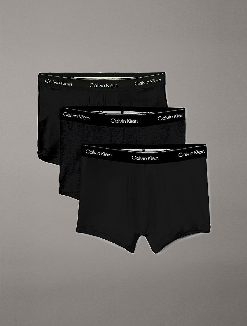 Calvin Klein Siyah Renkli Erkek 3'lü Paket Trunk Boxer