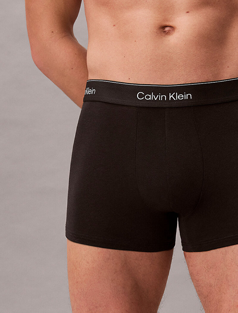 Calvin Klein Siyah Renkli Erkek 3'lü Paket Trunk Boxer