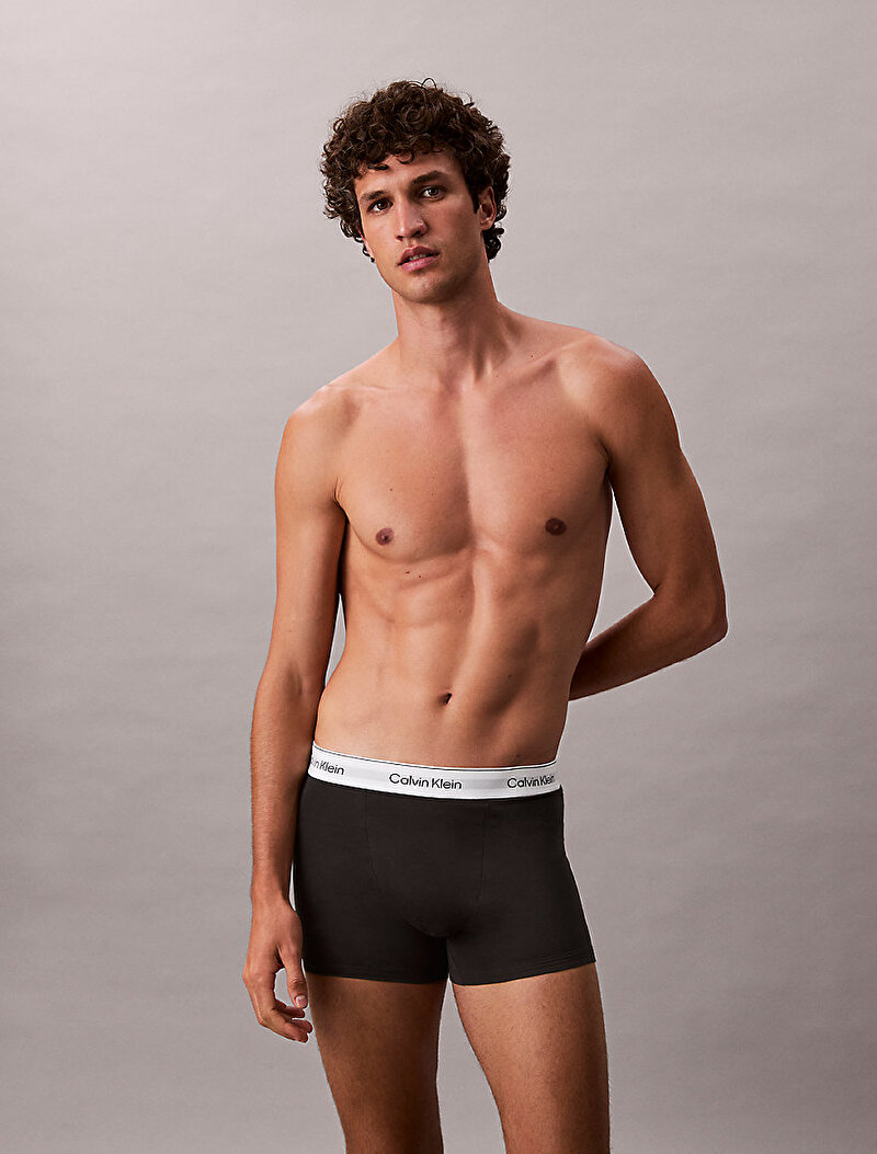 Calvin Klein Siyah Renkli Erkek 5'li Paket Relaxed Fit Trunk Boxer Seti