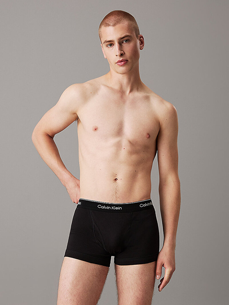 Calvin Klein Siyah Renkli Erkek 3'lü Paket Trunk Boxer