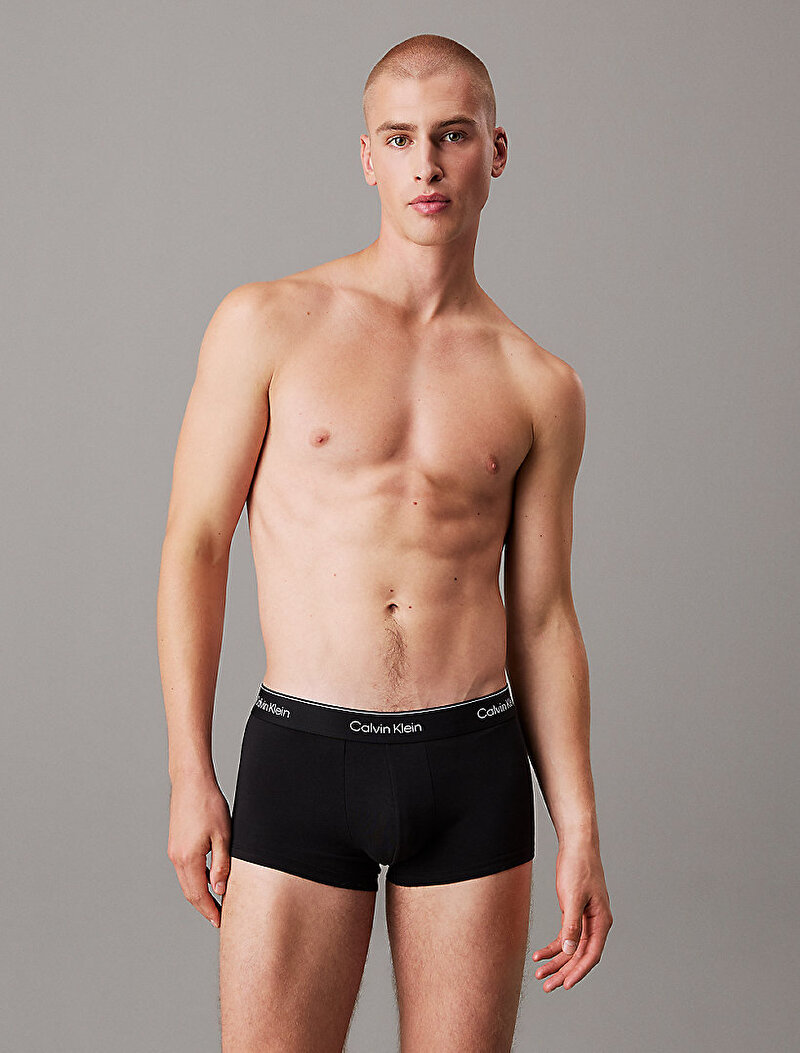 Calvin Klein Siyah Renkli Erkek 3'lü Paket Low Rise Trunk Boxer