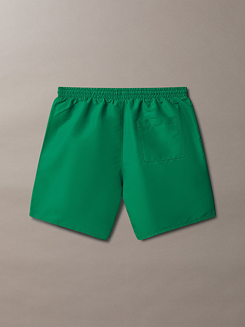 Calvin Klein Yeşil Renkli Erkek Çocuk Medium Drawstring Deniz Şortu