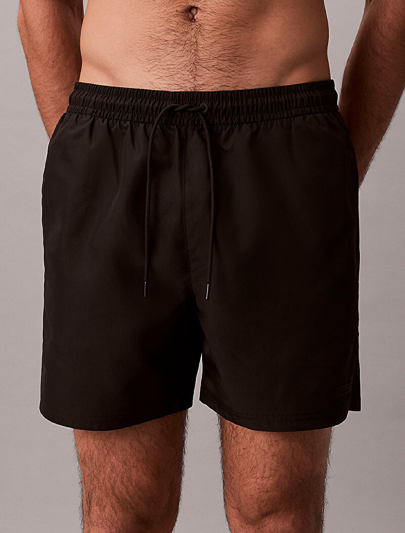 Calvin Klein Siyah Renkli Erkek Medium Drawstring Deniz Şortu