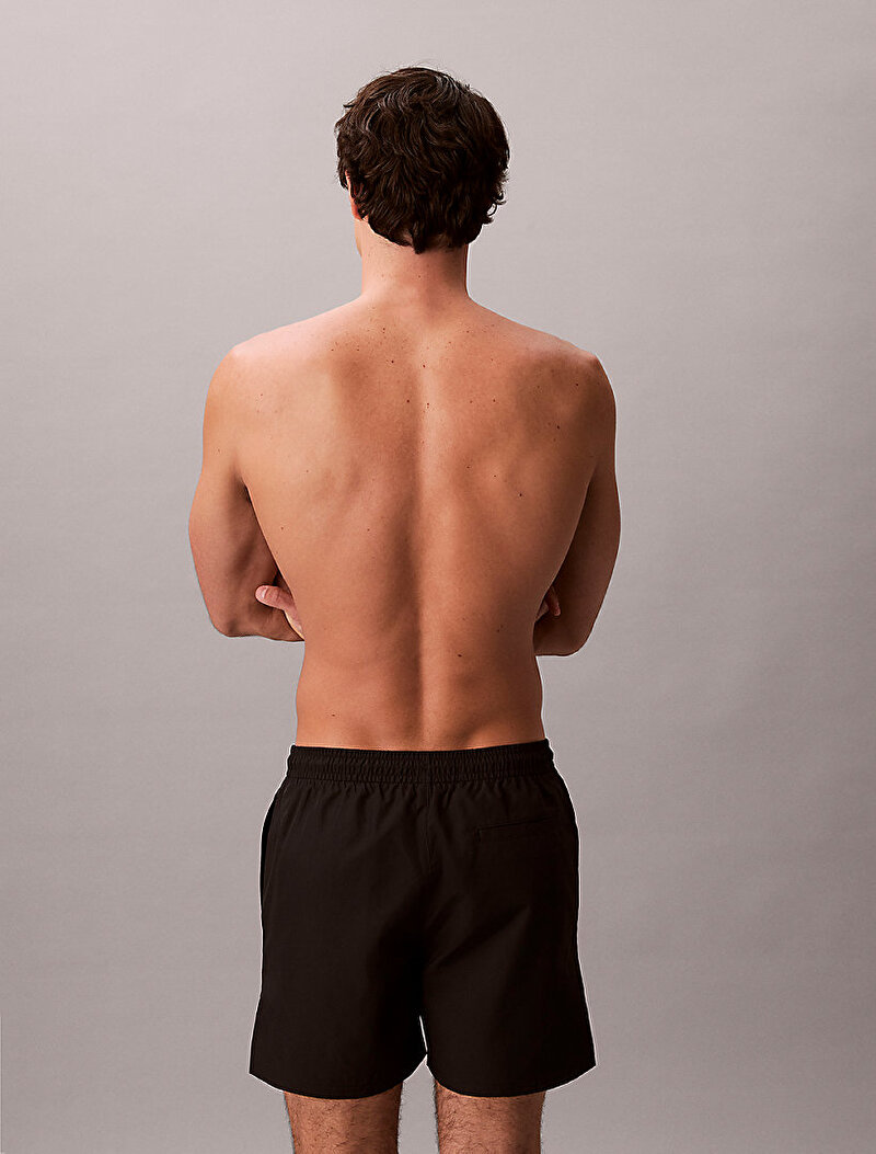 Calvin Klein Siyah Renkli Erkek Medium Drawstring Deniz Şortu