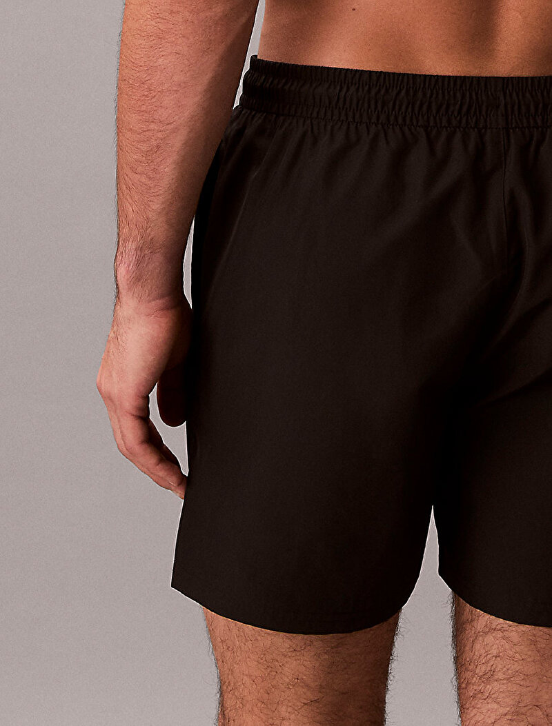 Calvin Klein Siyah Renkli Erkek Medium Drawstring Deniz Şortu