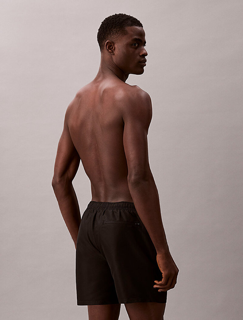 Calvin Klein Siyah Renkli Erkek Medium Drawstring Deniz Şortu