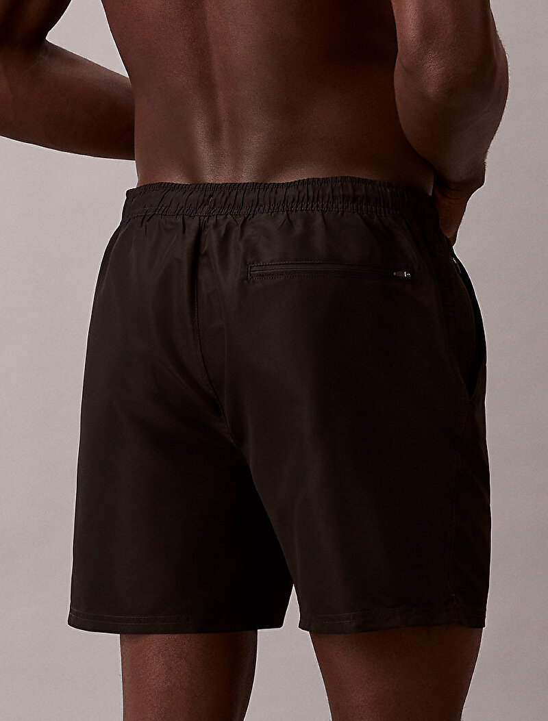 Calvin Klein Siyah Renkli Erkek Medium Drawstring Deniz Şortu