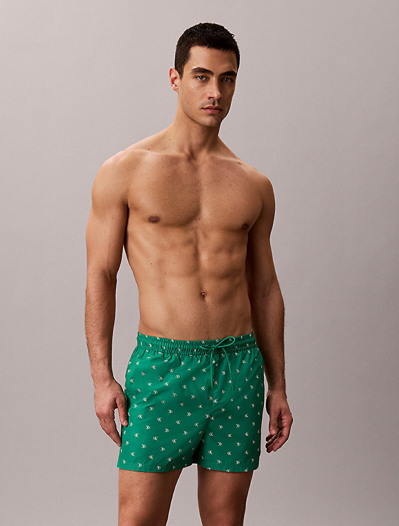 Erkek Kısa Drawstring Deniz Şortu