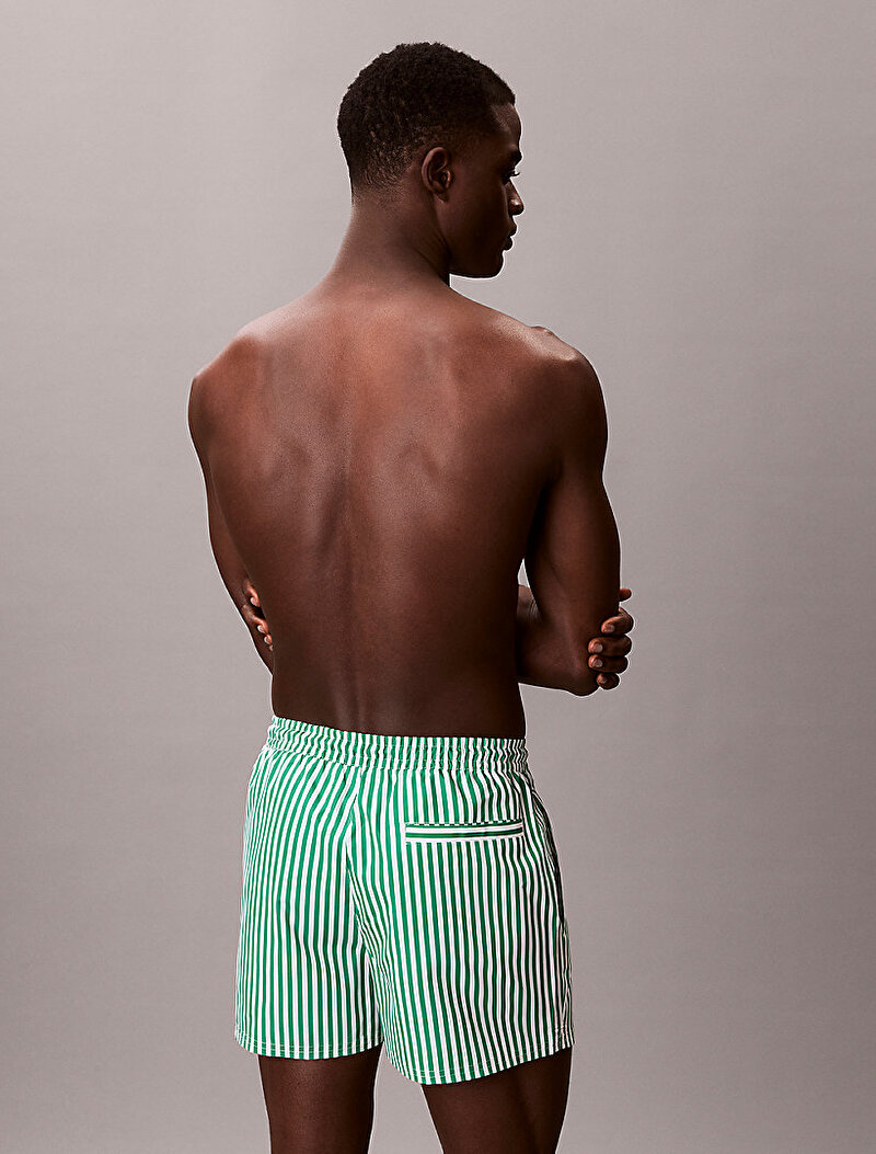 Calvin Klein Yeşil Renkli Erkek Kısa Drawstring Deniz Şortu
