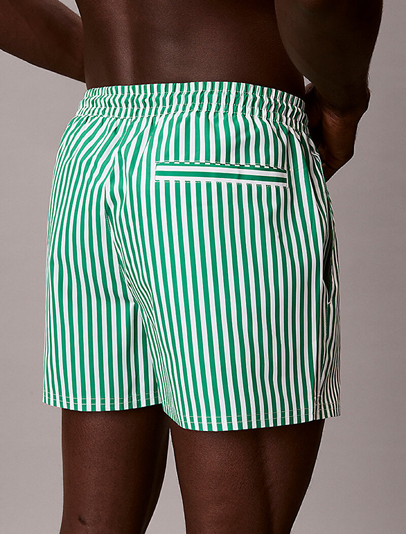 Calvin Klein Yeşil Renkli Erkek Kısa Drawstring Deniz Şortu