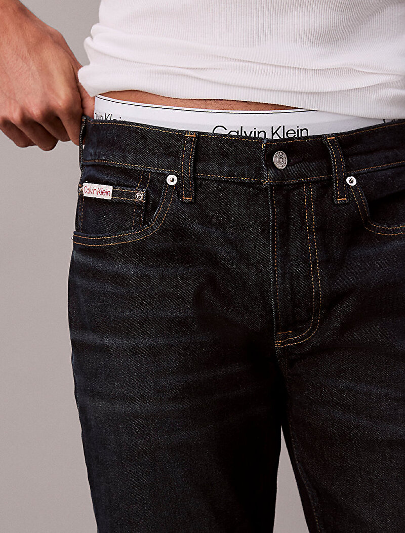 Calvin Klein Lacivert Renkli Erkek Slim Taper Sapphire Jean Pantolon