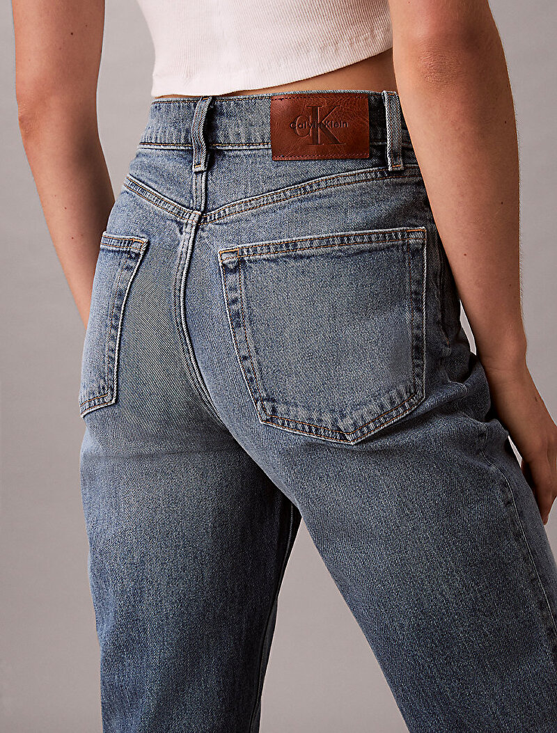 Calvin Klein Mavi Renkli Kadın New Mom Delawar Jean Pantolon