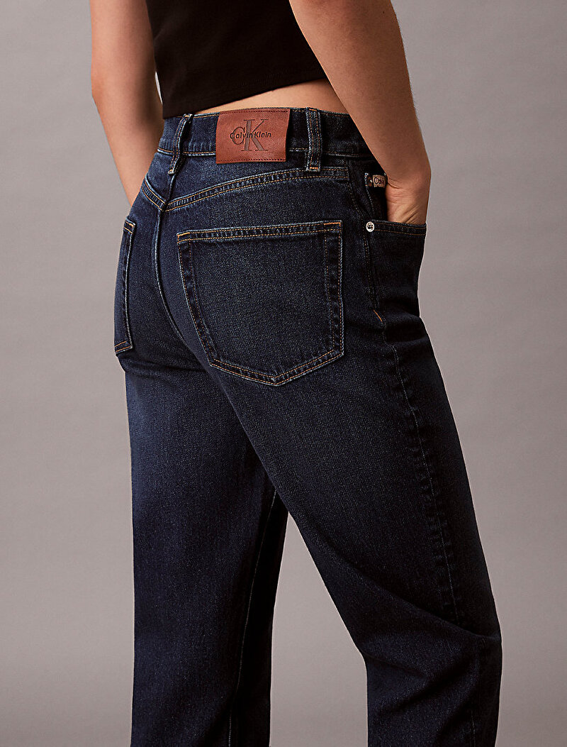 Calvin Klein Mavi Renkli Kadın New Mom Jean Pantolon