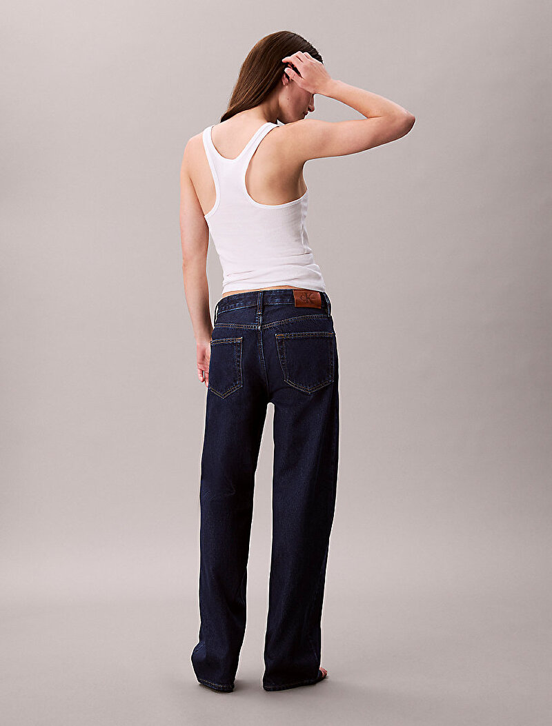 Calvin Klein Mavi Renkli Kadın Sig 90s Straight Jean Pantolon