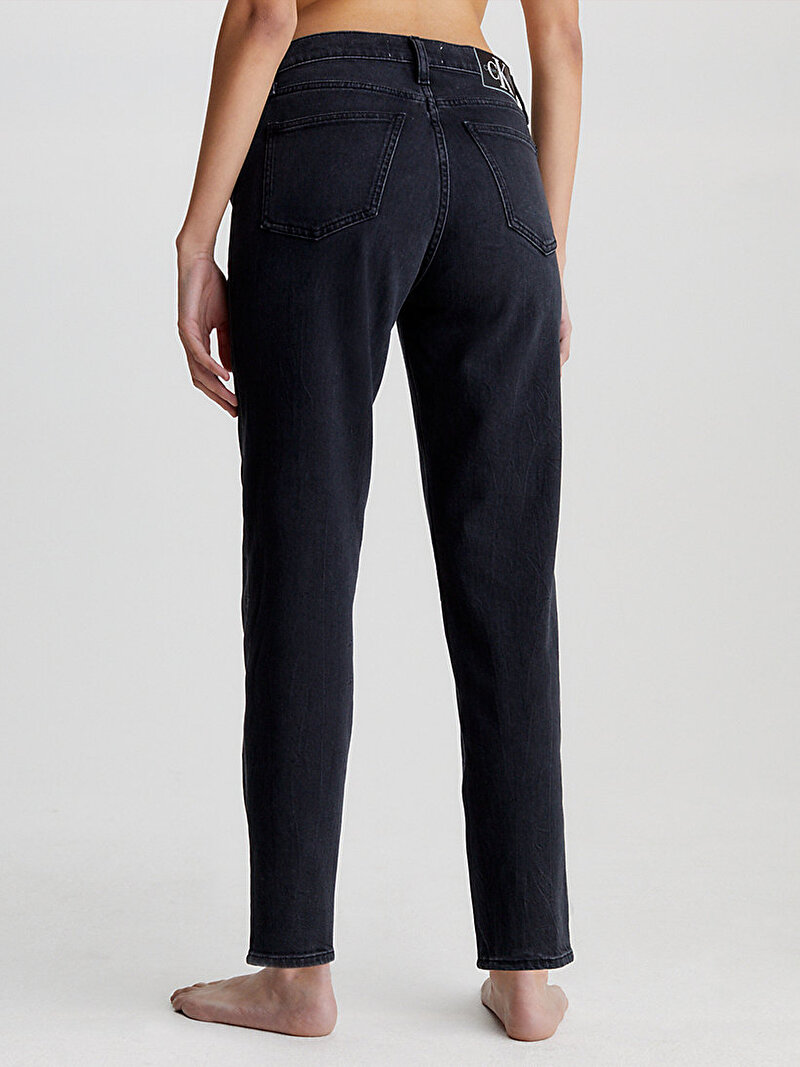 Calvin Klein Siyah Renkli Kadın Mom Jean Pantolon