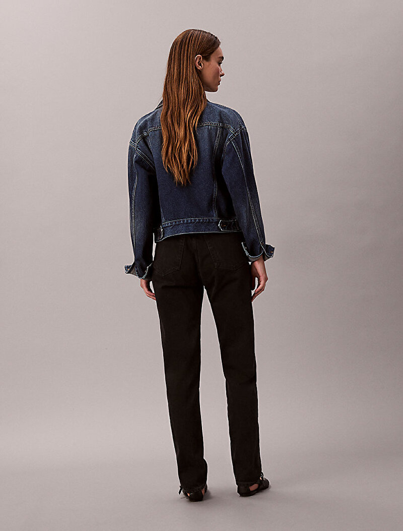 Calvin Klein Siyah Renkli Kadın New Mom Soft Jean Pantolon