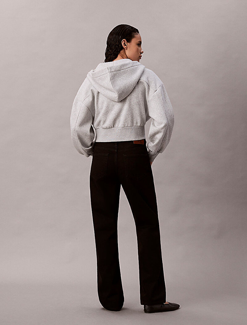 Calvin Klein Siyah Renkli Kadın Sig 90s Straight Soft Jean Pantolon