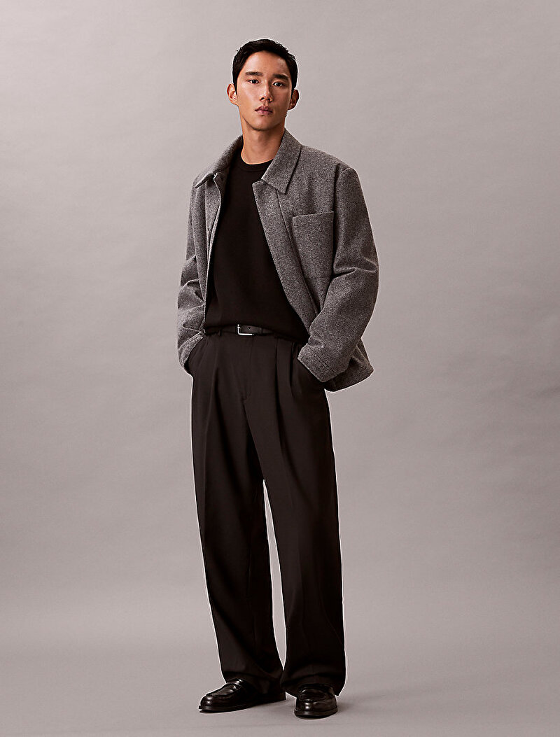 Calvin Klein Siyah Renkli Erkek Snowy Tech Knit Kazak