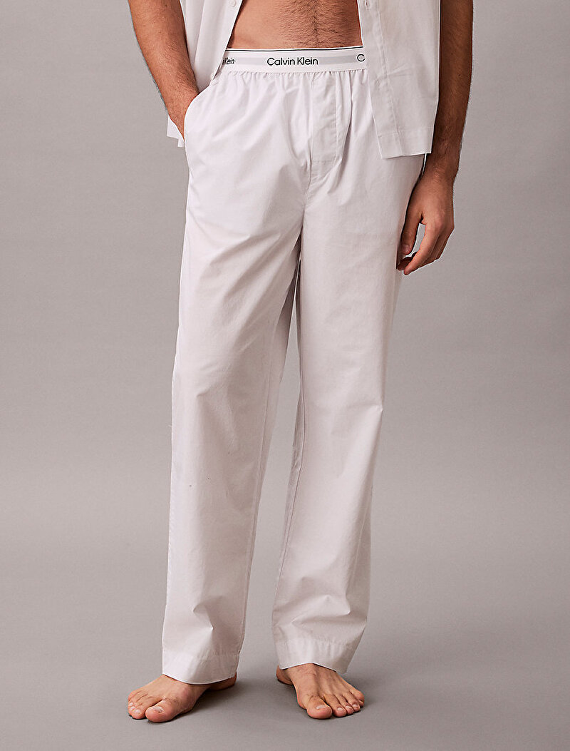 Calvin Klein Beyaz Renkli Erkek Pijama Altı