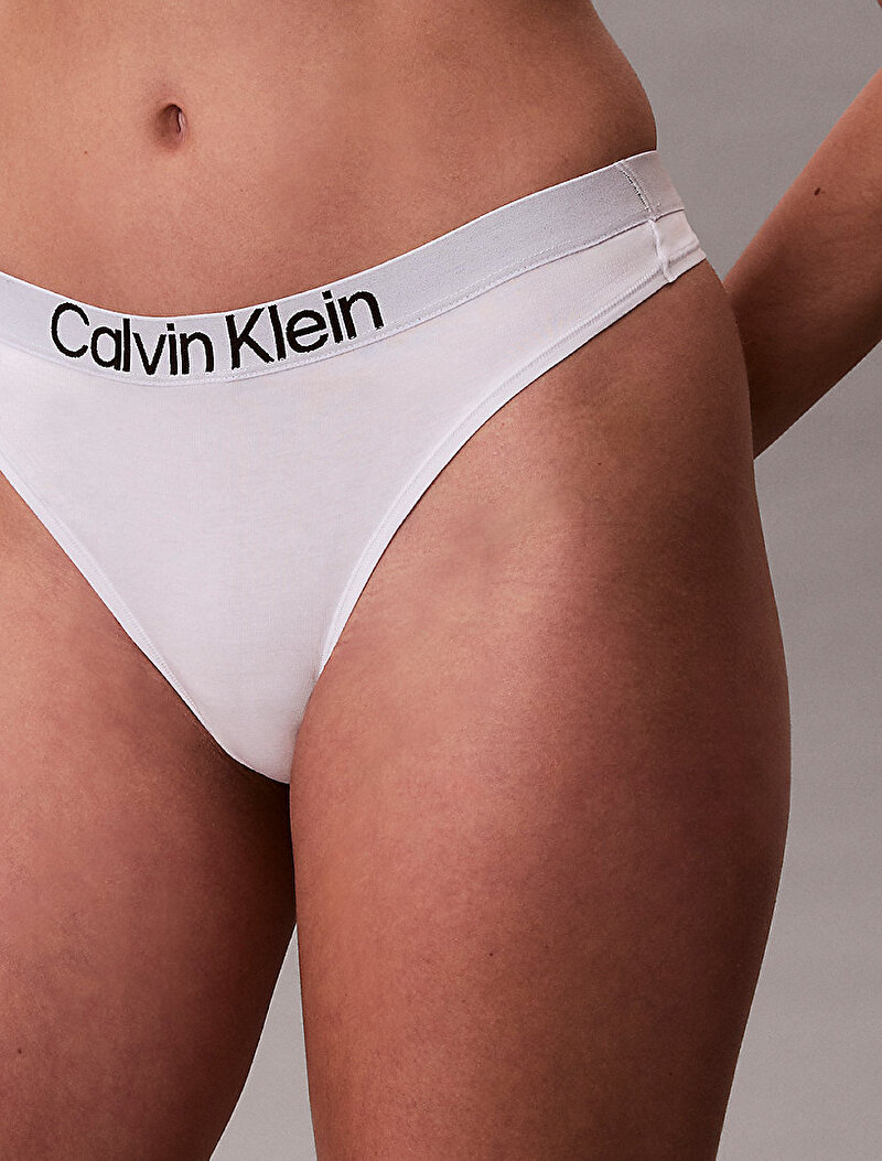 Calvin Klein Beyaz Renkli Kadın Tanga