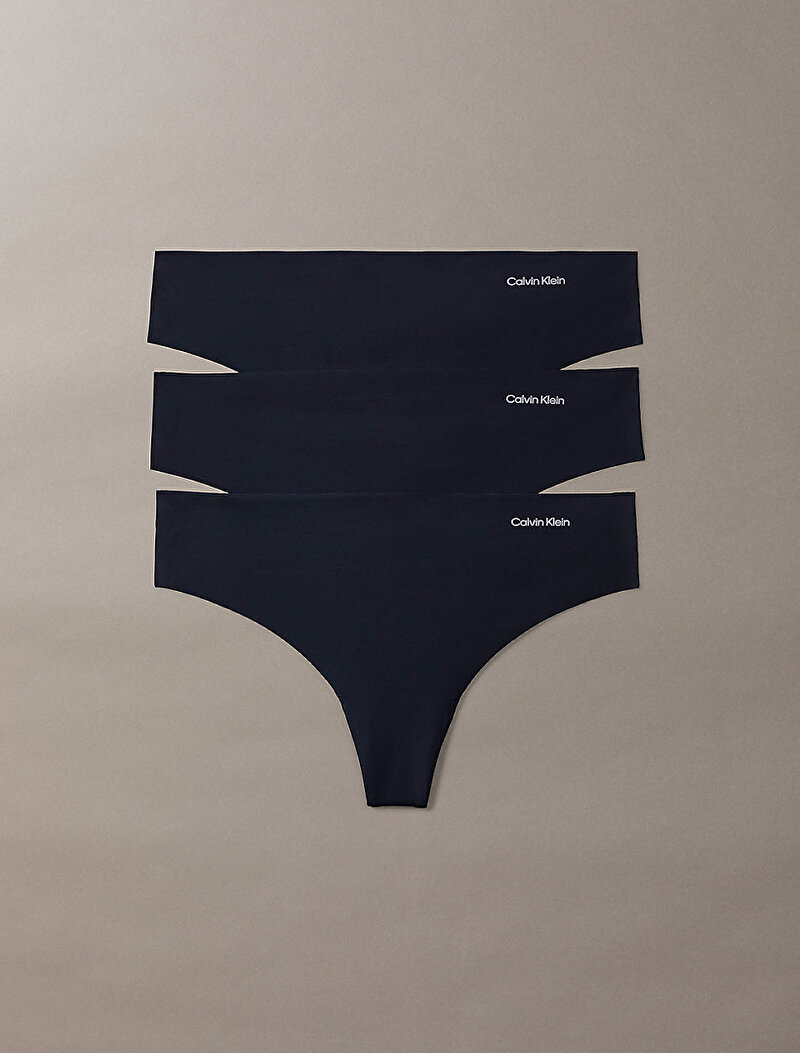 Calvin Klein Siyah Renkli Kadın 3'lü Paket Tanga