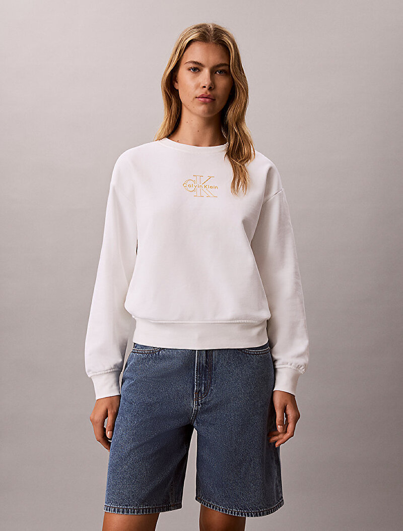 Kadın CK Foil Crew Sweatshirt