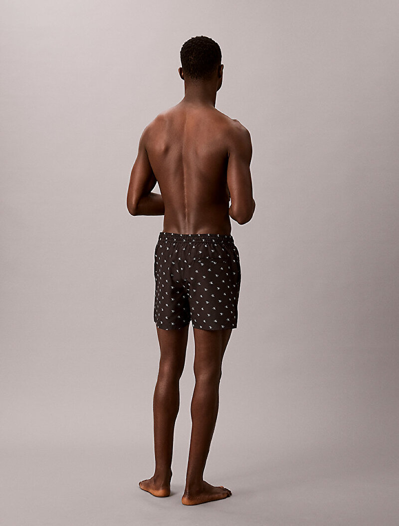 Calvin Klein Siyah Renkli Erkek Kısa Drawstring Deniz Şortu