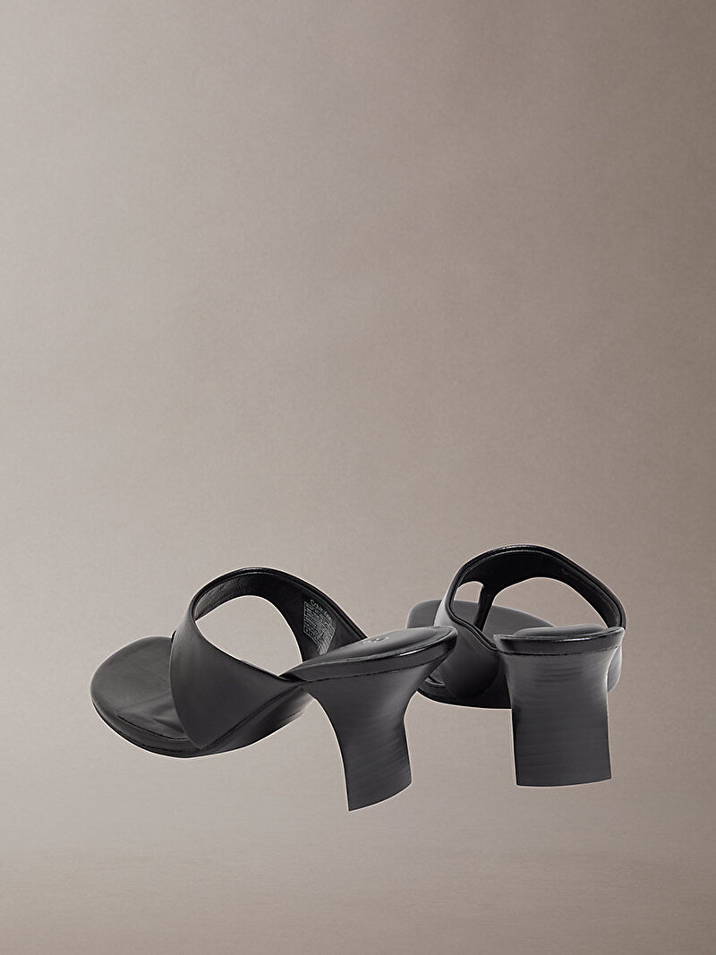 Calvin Klein Siyah Renkli Kadın Sculpt Knit Topuklu Terlik