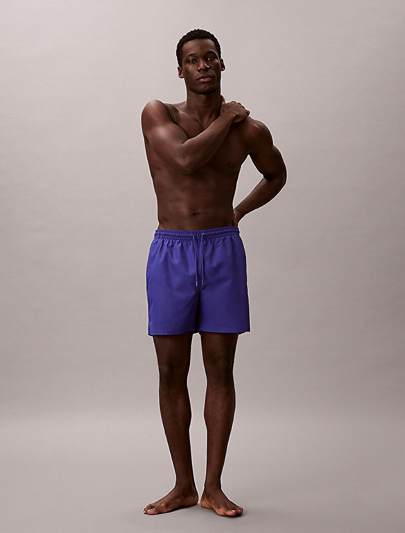 Calvin Klein Lacivert Renkli Erkek Medium Drawstring Deniz Şortu