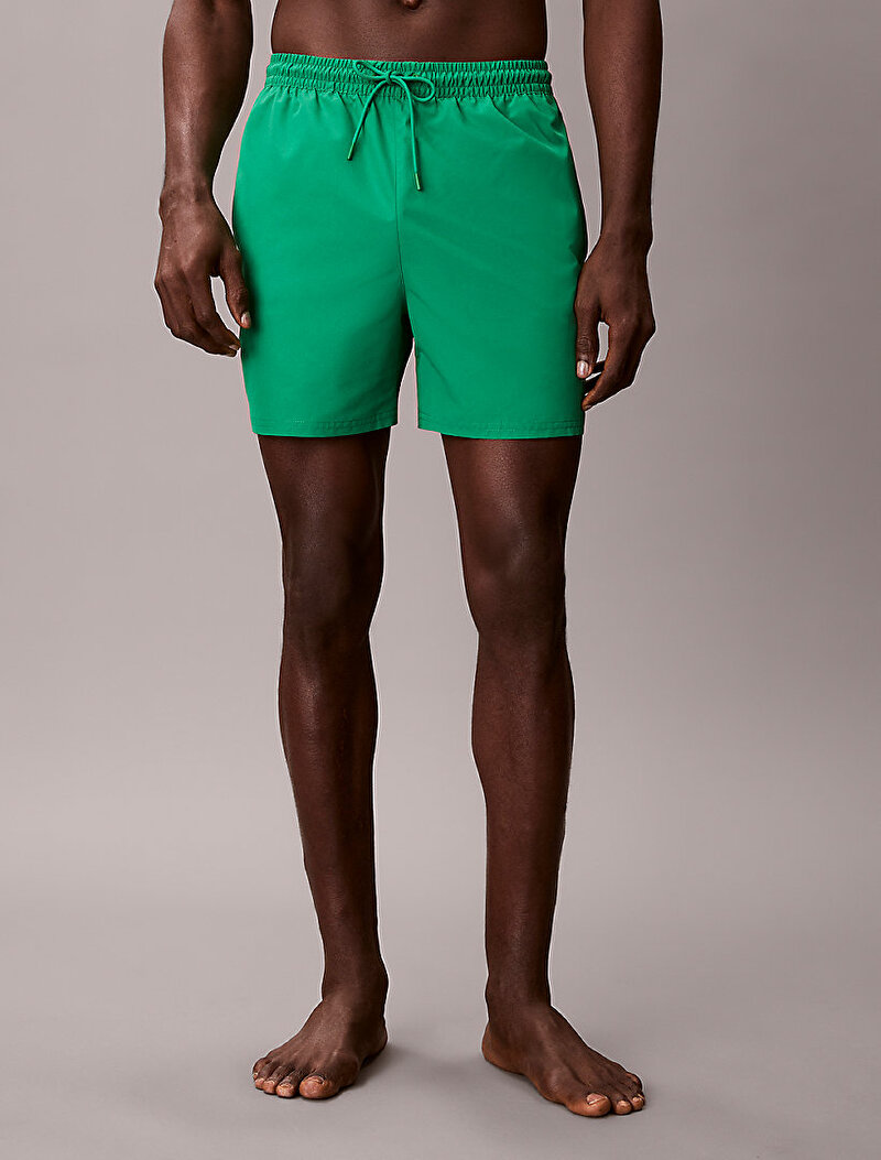 Calvin Klein Yeşil Renkli Erkek Medium Drawstring Deniz Şortu