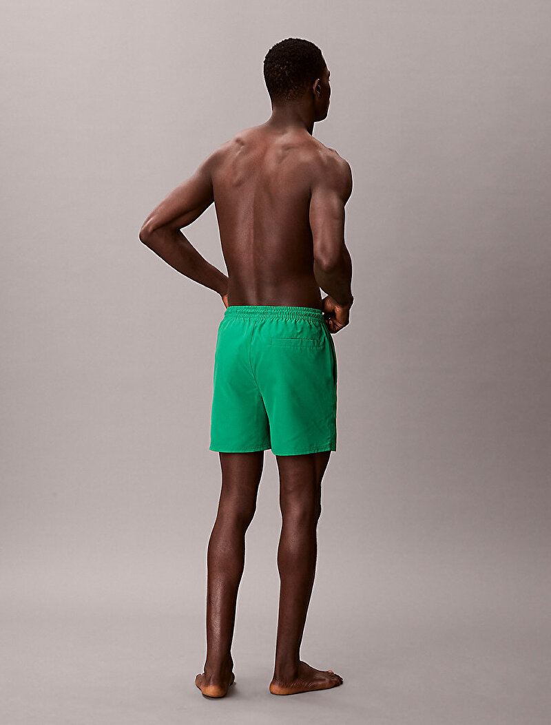 Calvin Klein Yeşil Renkli Erkek Medium Drawstring Deniz Şortu