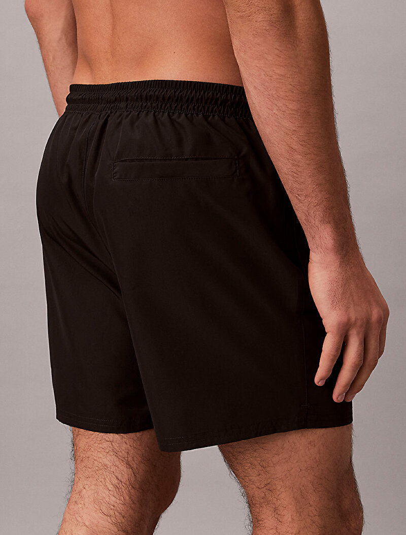Calvin Klein Siyah Renkli Erkek Medium Drawstring Deniz Şortu