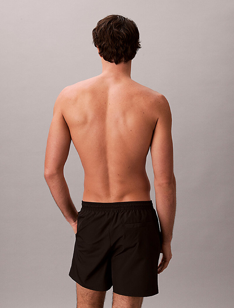 Calvin Klein Siyah Renkli Erkek Medium Drawstring Deniz Şortu