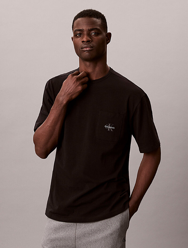 Calvin Klein Siyah Renkli Erkek Monogram T-shirt