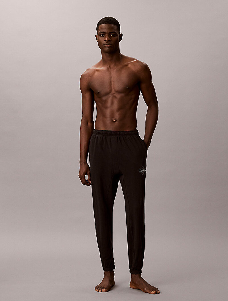 Calvin Klein Siyah Renkli Erkek Monogram Pijama Altı