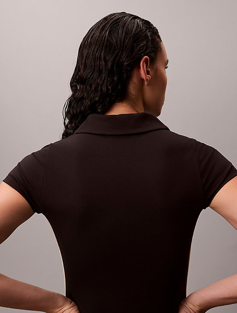 Calvin Klein Siyah Renkli Kadın Punto Milano Elbise