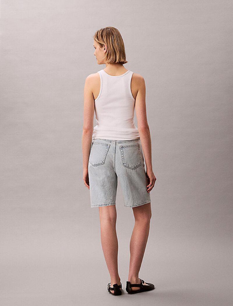 Calvin Klein Mavi Renkli Kadın The Bermuda Şort