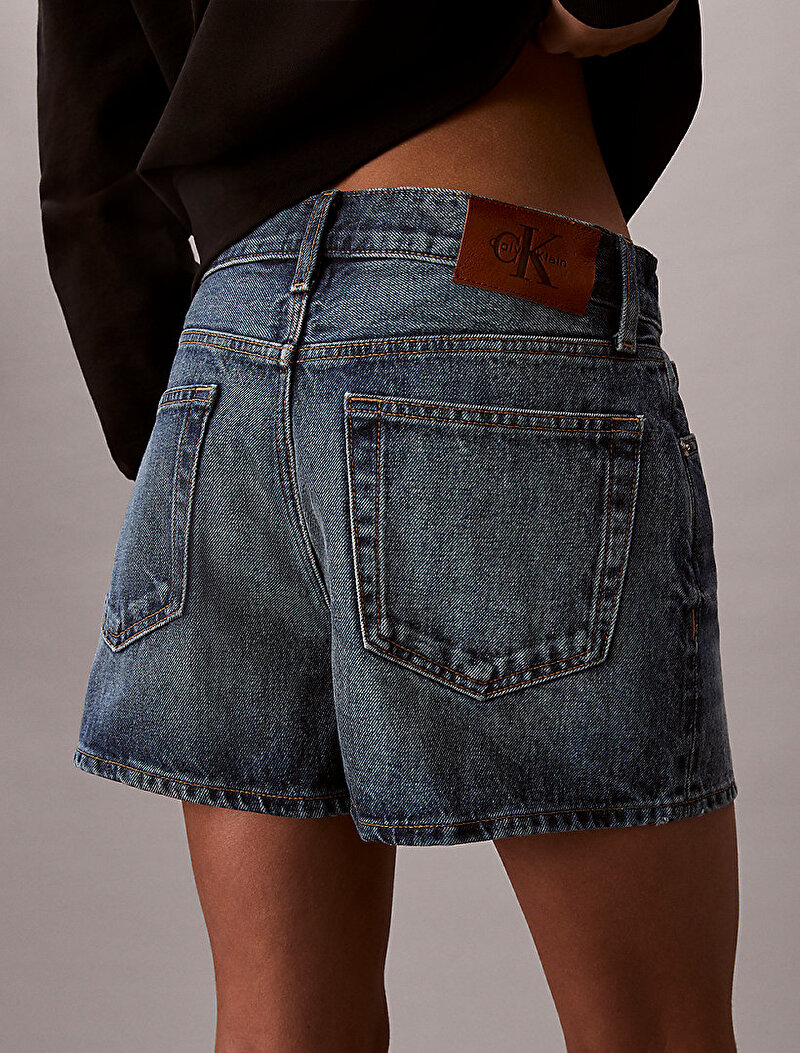 Calvin Klein Mavi Renkli Kadın 90s Şort