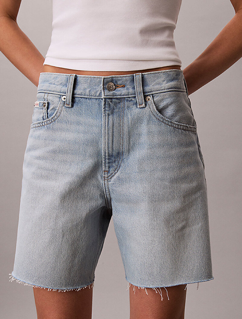 Calvin Klein Mavi Renkli Kadın 90s Şort