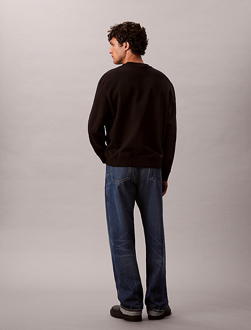 Calvin Klein Siyah Renkli Erkek 350 Try Monologo Sweatshirt