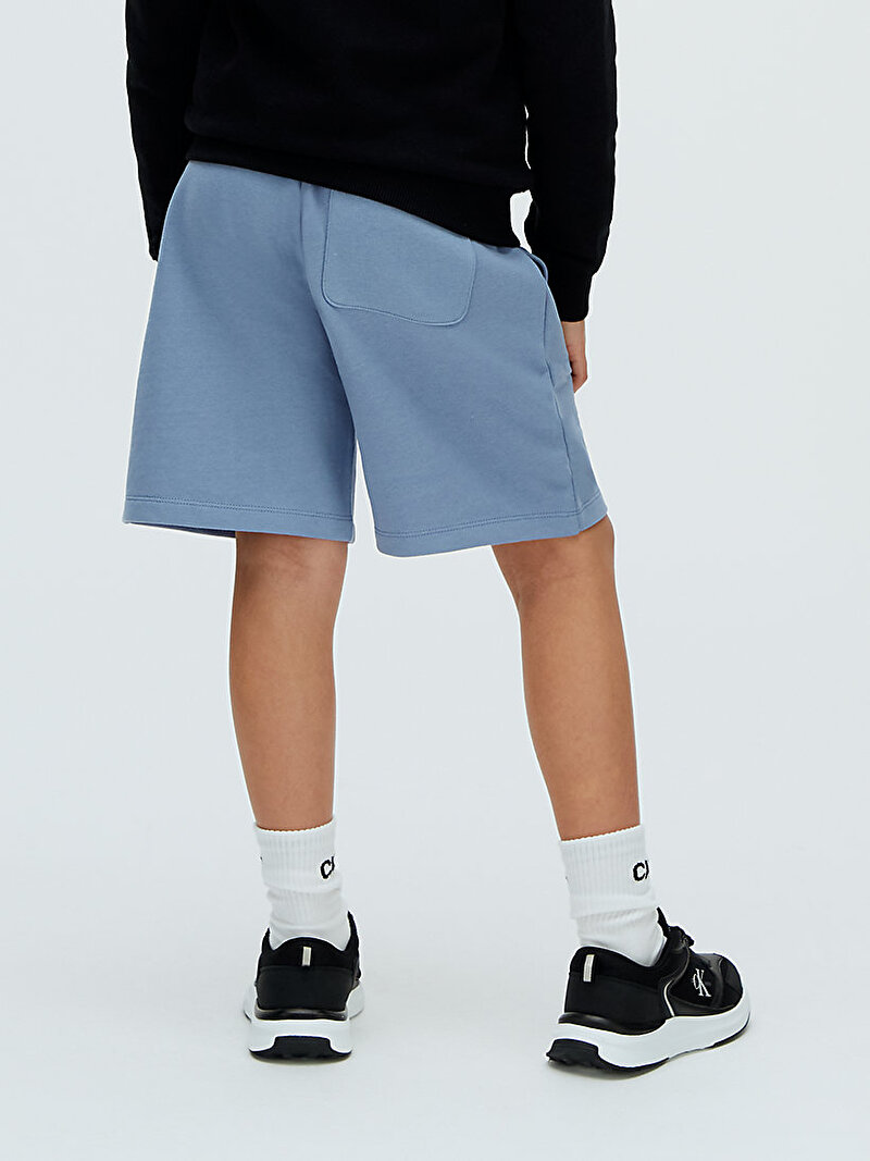Calvin Klein Mavi Renkli Çocuk Unisex Logo Şort