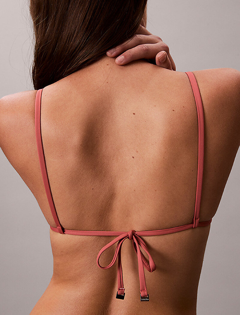 Calvin Klein Pembe Renkli Kadın Üçgen Bikin Üstü