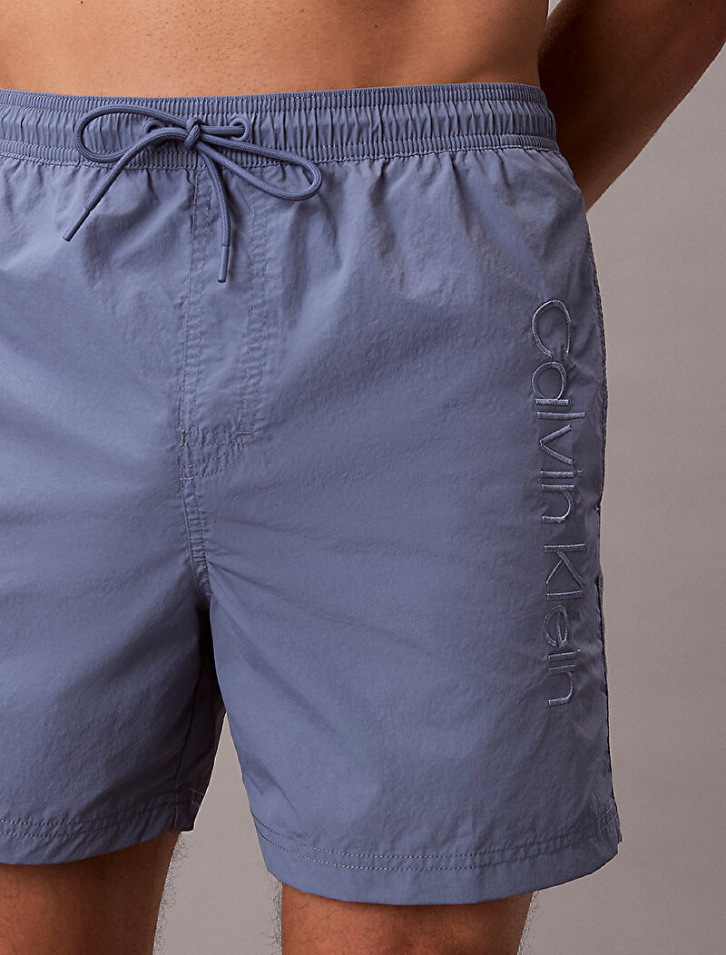 Calvin Klein Mavi Renkli Erkek Medium Drawstring Deniz Şortu